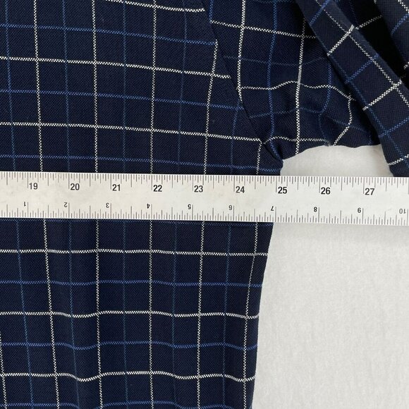 Pebble Beach Collection Polo Shirts Mens XL Navy Plaid Collared Short Sleeve USA - Picture 3 of 11